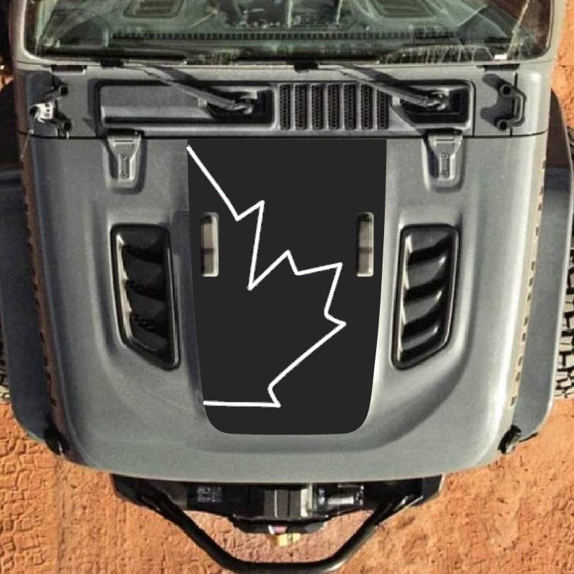 Hood Decal for Jeep Wrangler JL JLU Gladiator JT Rubicon Hood 2018+ Style #35