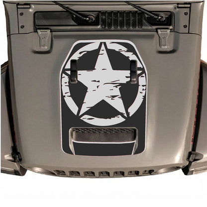 CarCode Jeep Wrangler JL/JLU Rubicon 392 and JT Gladiator Mojave hood decal with stylish design for 2020-2026 models.