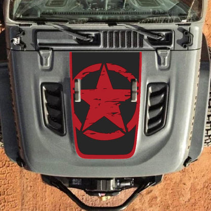 Hood Decal for Jeep Wrangler JL JLU Gladiator JT Rubicon Hood 2018+ Style #27