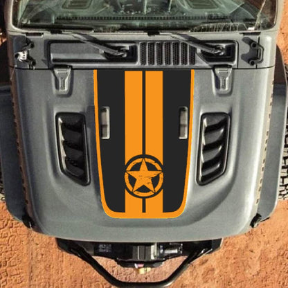 Hood Decal for Jeep Wrangler JL JLU Gladiator JT Rubicon Hood 2018+ Style #53