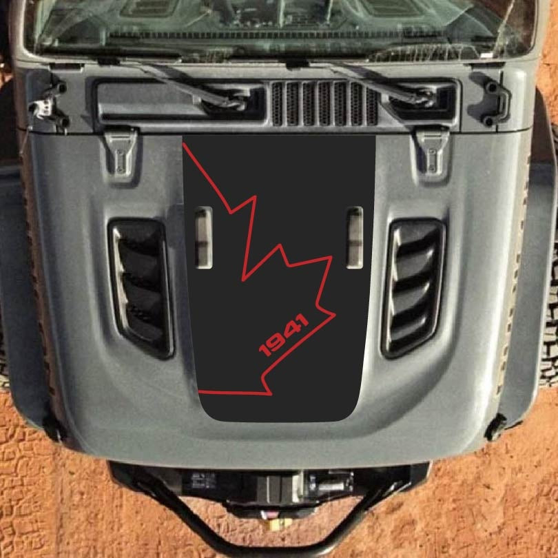 Hood Decal for Jeep Wrangler JL JLU Gladiator JT Rubicon Hood 2018+ Style #41