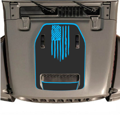 Autocollant de capot CarCode pour Jeep Wrangler JL/JLU Rubicon 392 et JT Gladiator Mojave 2020-2026, design automobile élégant