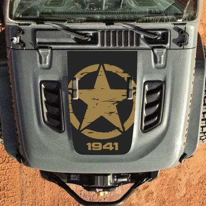 Hood Decal for Jeep Wrangler JL JLU Gladiator JT Rubicon Hood 2018+ Style #29