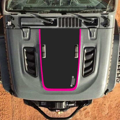 Hood Decal for Jeep Wrangler JL JLU Gladiator JT Rubicon Hood 2018+ Style #74