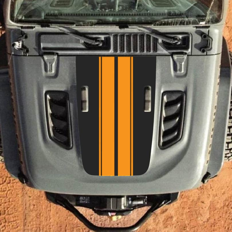 Hood Decal for Jeep Wrangler JL JLU Gladiator JT Rubicon Hood 2018+ Style #49