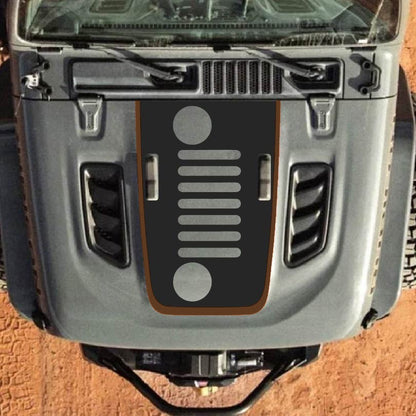 Hood Decal for Jeep Wrangler JL JLU Gladiator JT Rubicon Hood 2018+ Style #102