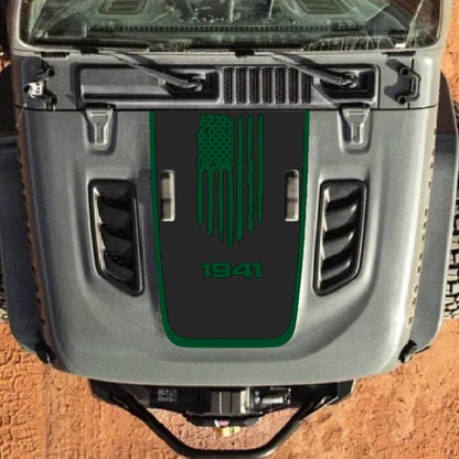 Hood Decal for Jeep Wrangler JL JLU Gladiator JT Rubicon Hood 2018+ Style #33