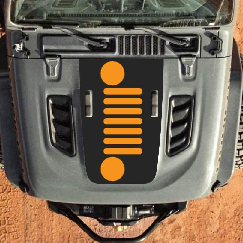 Hood Decal for Jeep Wrangler JL JLU Gladiator JT Rubicon Hood 2018+ Style #62