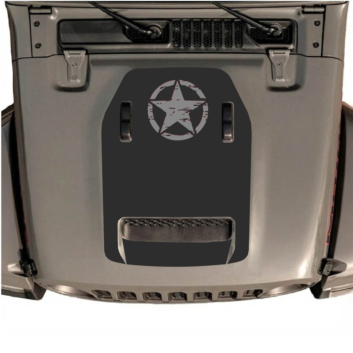 Autocollant de capot CarCode pour Jeep Wrangler JL/JLU Rubicon 392 et JT Gladiator Mojave, Style #42, avec design graphique audacieux