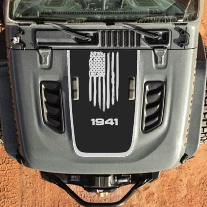 Hood Decal for Jeep Wrangler JL JLU Gladiator JT Rubicon Hood 2018+ Style #33