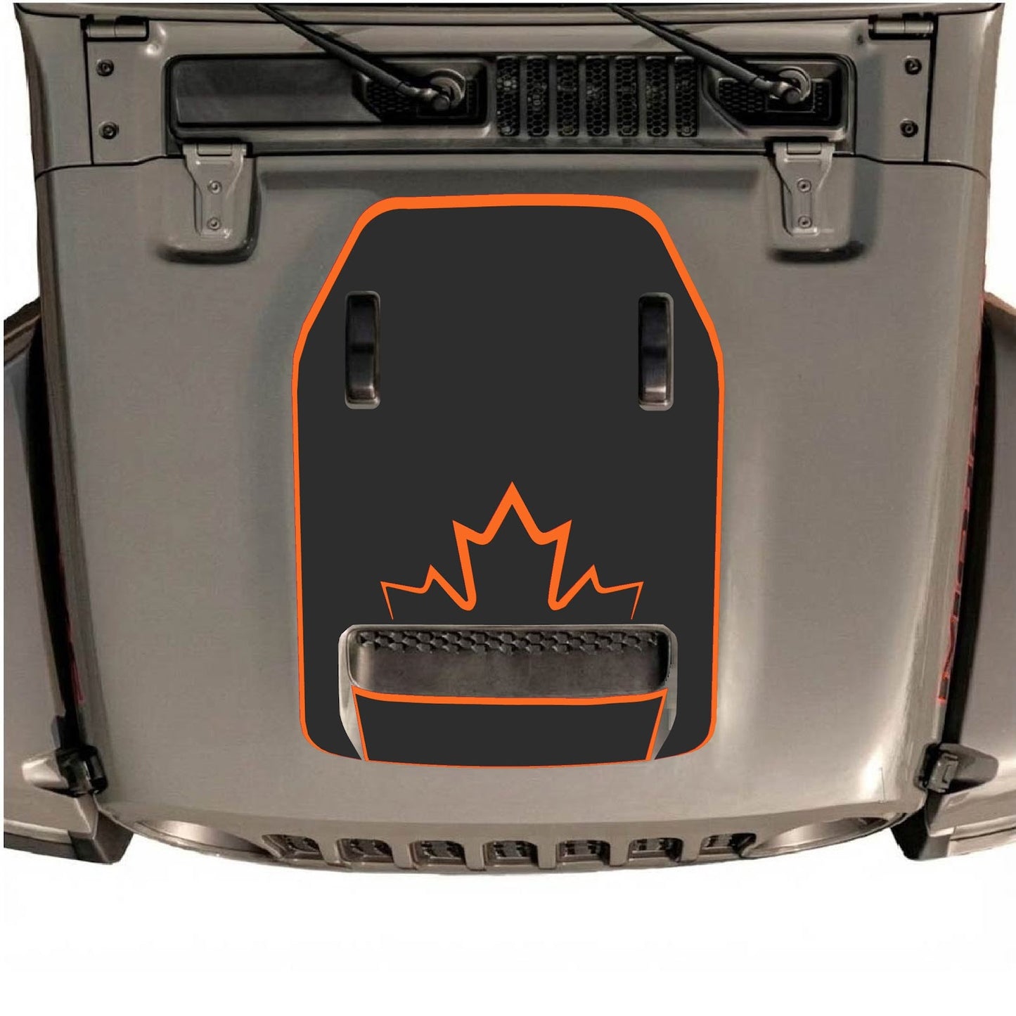 CarCode hood decal for Jeep Wrangler JL/JLU Rubicon 392 and JT Gladiator Mojave 2020-2026, stylish automotive decal design