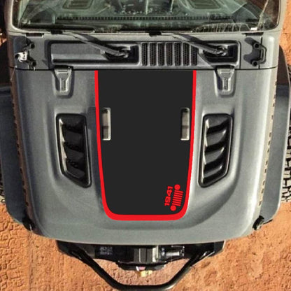 Hood Decal for Jeep Wrangler JL JLU Gladiator JT Rubicon Hood 2018+ Style #02