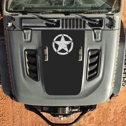 Hood Decal for Jeep Wrangler JL JLU Gladiator JT Rubicon Hood 2018+ Style #18