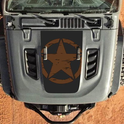 Hood Decal for Jeep Wrangler JL JLU Gladiator JT Rubicon Hood 2018+ Style #24