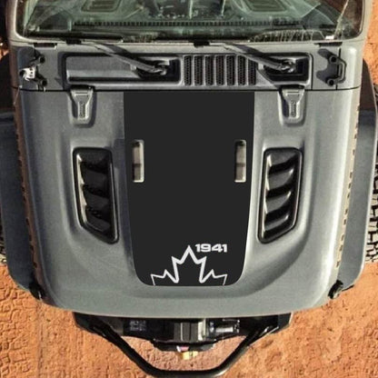 Hood Decal for Jeep Wrangler JL JLU Gladiator JT Rubicon Hood 2018+ Style #44
