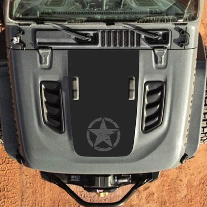 Hood Decal for Jeep Wrangler JL JLU Gladiator JT Rubicon Hood 2018+ Style #11