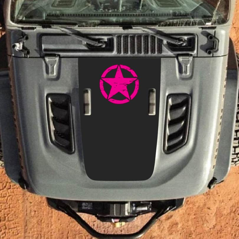 Hood Decal for Jeep Wrangler JL JLU Gladiator JT Rubicon Hood 2018+ Style #18