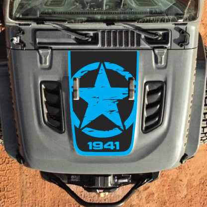 Hood Decal for Jeep Wrangler JL JLU Gladiator JT Rubicon Hood 2018+ Style #31