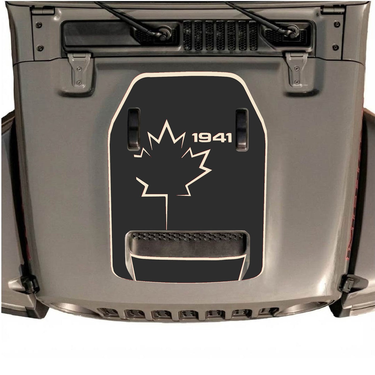 Autocollant de capot CarCode pour Jeep Wrangler JL/JLU Rubicon 392 et JT Gladiator Mojave 2020-2026, design graphique élégant pour véhicule