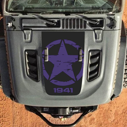 Hood Decal for Jeep Wrangler JL JLU Gladiator JT Rubicon Hood 2018+ Style #29