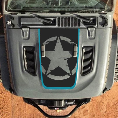Hood Decal for Jeep Wrangler JL JLU Gladiator JT Rubicon Hood 2018+ Style #84