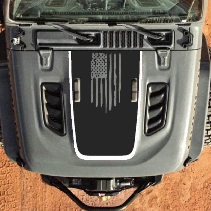 Hood Decal for Jeep Wrangler JL JLU Gladiator JT Rubicon Hood 2018+ Style #89