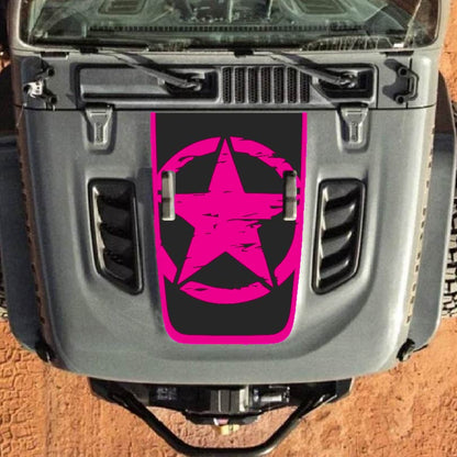 Hood Decal for Jeep Wrangler JL JLU Gladiator JT Rubicon Hood 2018+ Style #27