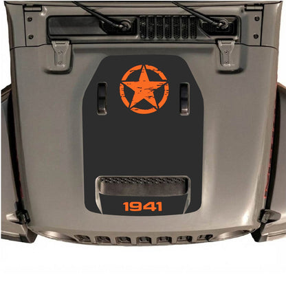 alt
Autocollant de capot CarCode pour Jeep Wrangler JL/JLU Rubicon 392 et JT Gladiator Mojave 2020-2026, style n°40, présenté sur le capot du véhicule.