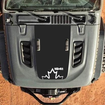 Hood Decal for Jeep Wrangler JL JLU Gladiator JT Rubicon Hood 2018+ Style #44