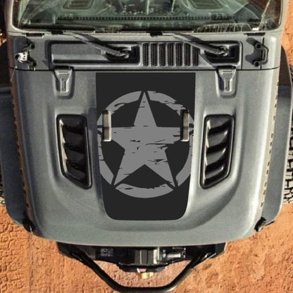 Hood Decal for Jeep Wrangler JL JLU Gladiator JT Rubicon Hood 2018+ Style #24