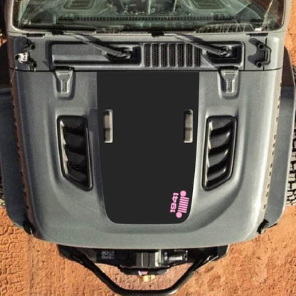 Hood Decal for Jeep Wrangler JL JLU Gladiator JT Rubicon Hood 2018+ Style #06
