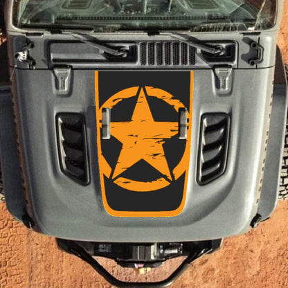 Hood Decal for Jeep Wrangler JL JLU Gladiator JT Rubicon Hood 2018+ Style #27