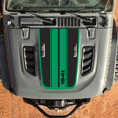 Hood Decal for Jeep Wrangler JL JLU Gladiator JT Rubicon Hood 2018+ Style #61