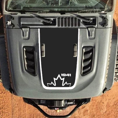 Hood Decal for Jeep Wrangler JL JLU Gladiator JT Rubicon Hood 2018+ Style #47