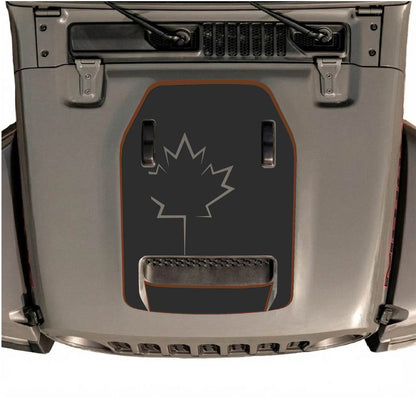 CarCode hood decal for Jeep Wrangler JL/JLU Rubicon 392 and JT Gladiator Mojave, stylish design on vehicle hood.