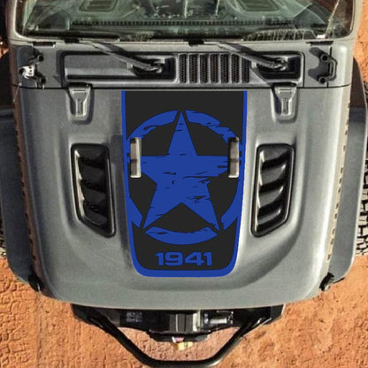 Hood Decal for Jeep Wrangler JL JLU Gladiator JT Rubicon Hood 2018+ Style #31