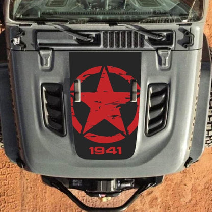 Hood Decal for Jeep Wrangler JL JLU Gladiator JT Rubicon Hood 2018+ Style #29