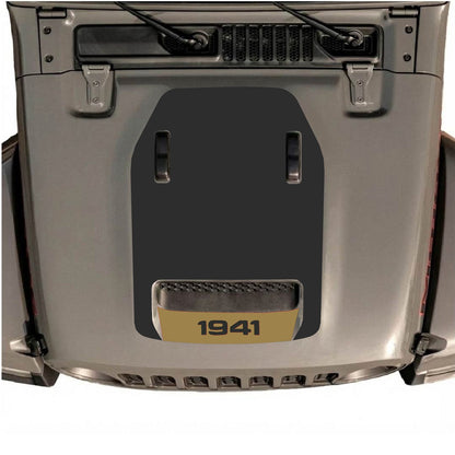 Jeep Wrangler JL/JLU Rubicon 392 and JT Gladiator Mojave hood decal by CarCode, style #64, featuring bold graphic design