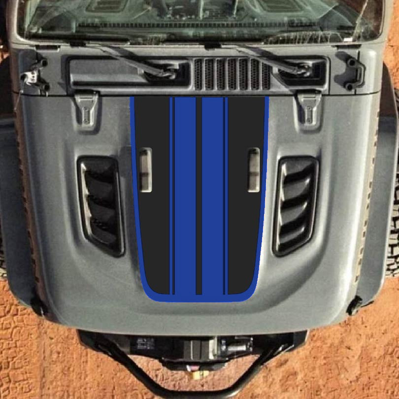 Hood Decal for Jeep Wrangler JL JLU Gladiator JT Rubicon Hood 2018+ Style #60