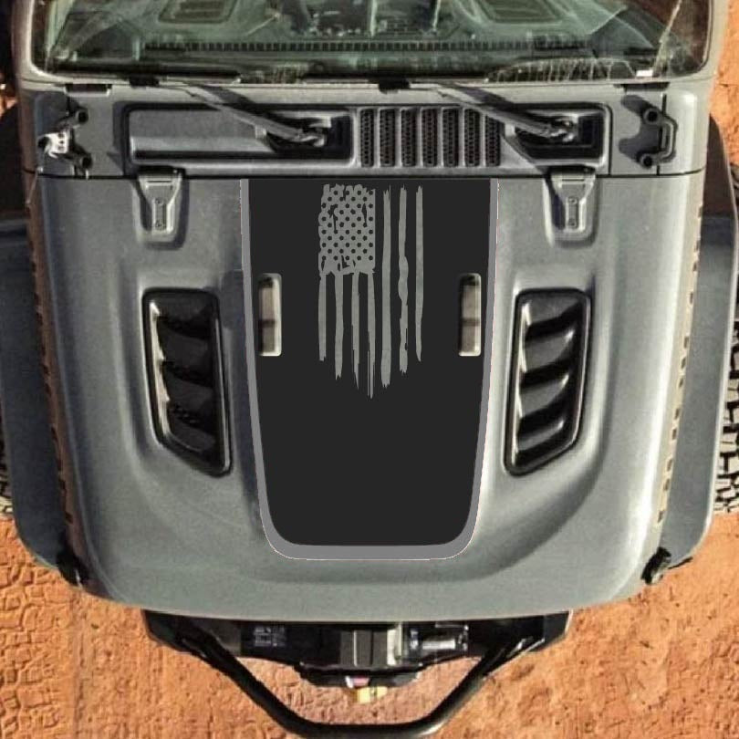 Hood Decal for Jeep Wrangler JL JLU Gladiator JT Rubicon Hood 2018+ Style #89
