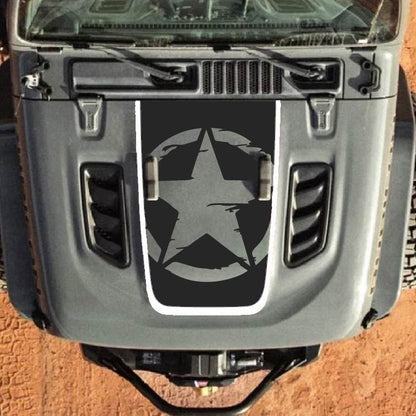 Hood Decal for Jeep Wrangler JL JLU Gladiator JT Rubicon Hood 2018+ Style #84