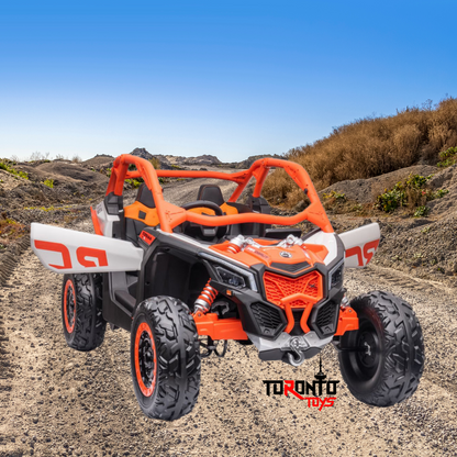 2026 2X24V CAN AM MAVERICK 4X4 2 Seater DELUXE Kids Ride On Car with Remote Control