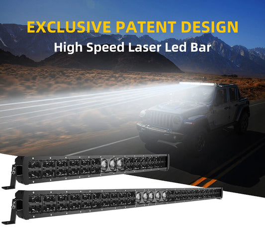 4X4Wavers 52inch F25 Series Multi Spot-projector Laser Module Dual Row LED Light Bar - 4X4 WAVERS