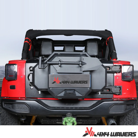 4x4wavers Tailgate Multifunction Box - Rear Multifunctional Storage Box with Shovel - Unlimited Offroads Style - 4X4 WAVERS