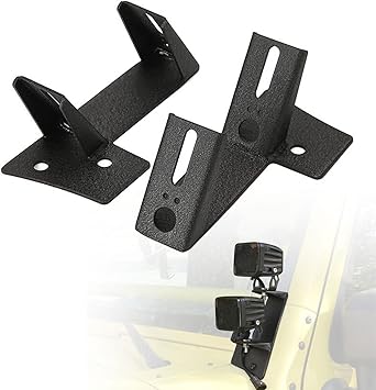 4x4wavers Double Hood Light Holder/Light Mount Bracket - 4X4 WAVERS