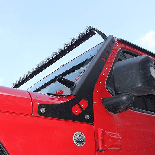 4X4Wavers 50" Light Bar Mounting Brackets (with pillar) for Jeep JL - 4X4 WAVERS