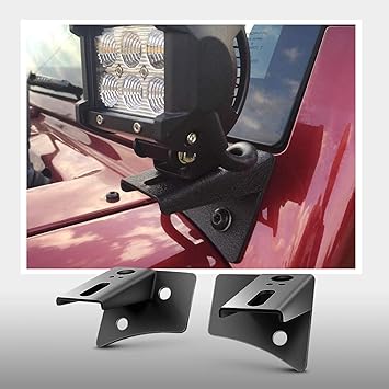4x4wavers Double Hood Light Holder/Light Mount Bracket - 4X4 WAVERS