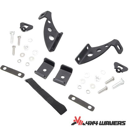 4x4wavers Hi Lift Jack Mount Brackets for hood or door installment - 4X4 WAVERS