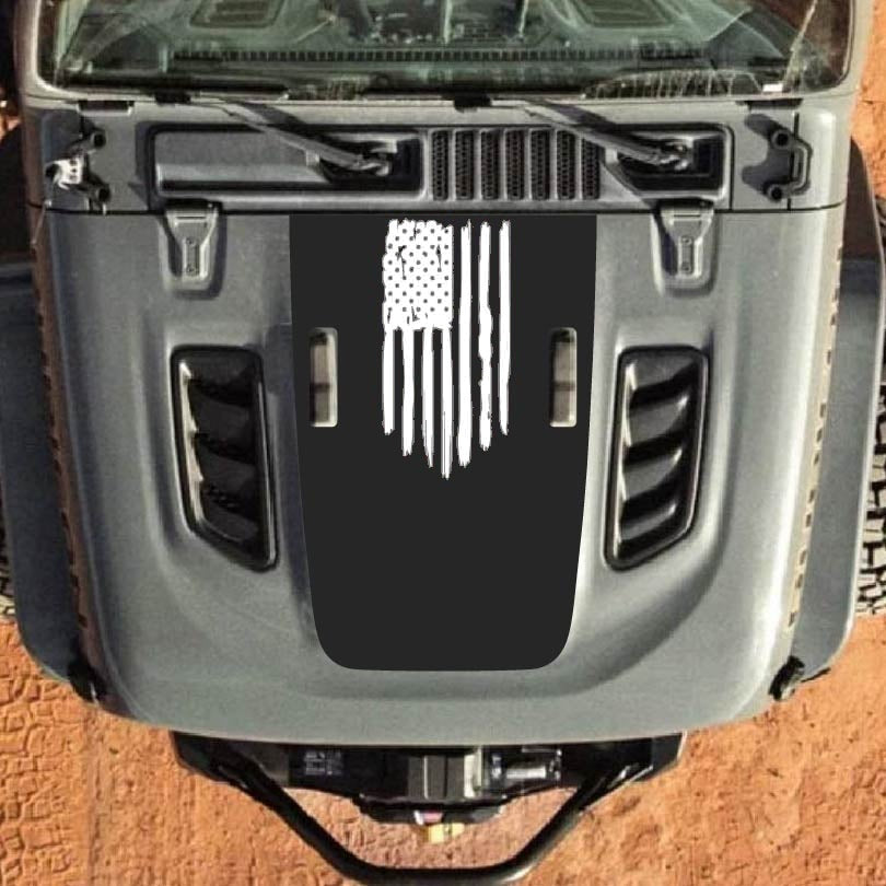 Hood Decal for Jeep Wrangler JL JLU Gladiator JT Rubicon Hood 2018+ Style #28