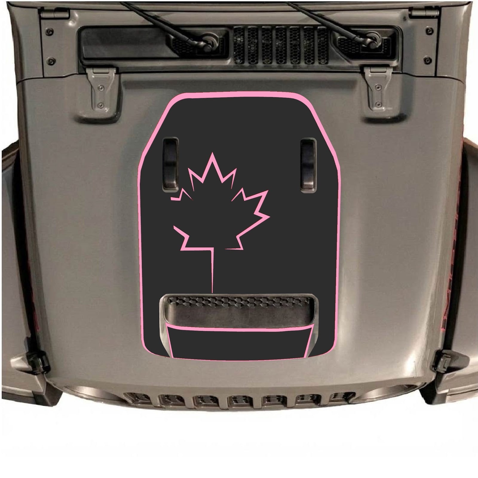 CarCode hood decal for Jeep Wrangler JL/JLU Rubicon 392 and JT Gladiator Mojave 2020-2026, stylish vinyl decal on vehicle hood